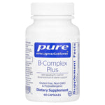 Pure Encapsulations, B-Complex Plus, 60 Capsules UPC 766298000244 | HiLife Vitamins
