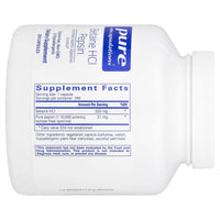 Pure Encapsulations, Betaine Hcl Pepsin, 250 Capsules UPC 766298000299 | HiLife Vitamins