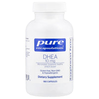 Pure Encapsulations, DHEA 10 mg, 180 Capsules UPC 766298000985 | HiLife Vitamins