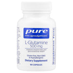 Pure Encapsulations, L-Glutamine 500 mg, 90 Capsules UPC 766298001364 | HiLife Vitamins