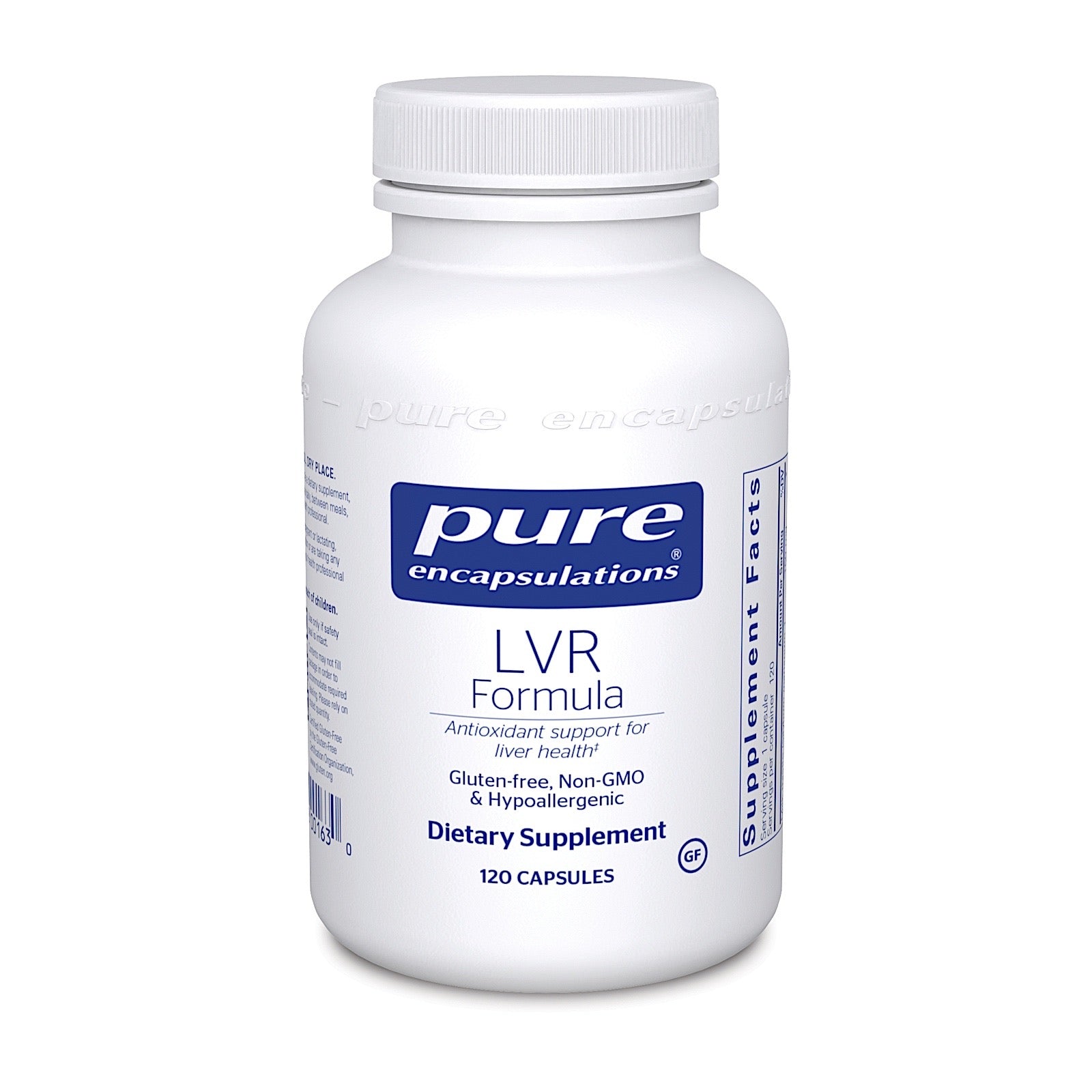 Pure Encapsulations, LVR Formula, 120 Capsules UPC 766298001630 | HiLife Vitamins