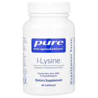 Pure Encapsulations, L-Lysine 500 mg, 90 Capsules UPC 766298001685 | HiLife Vitamins