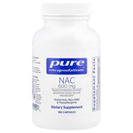 Pure Encapsulations, NAC 600 mg, 180 Capsules UPC 766298001906 | HiLife Vitamins