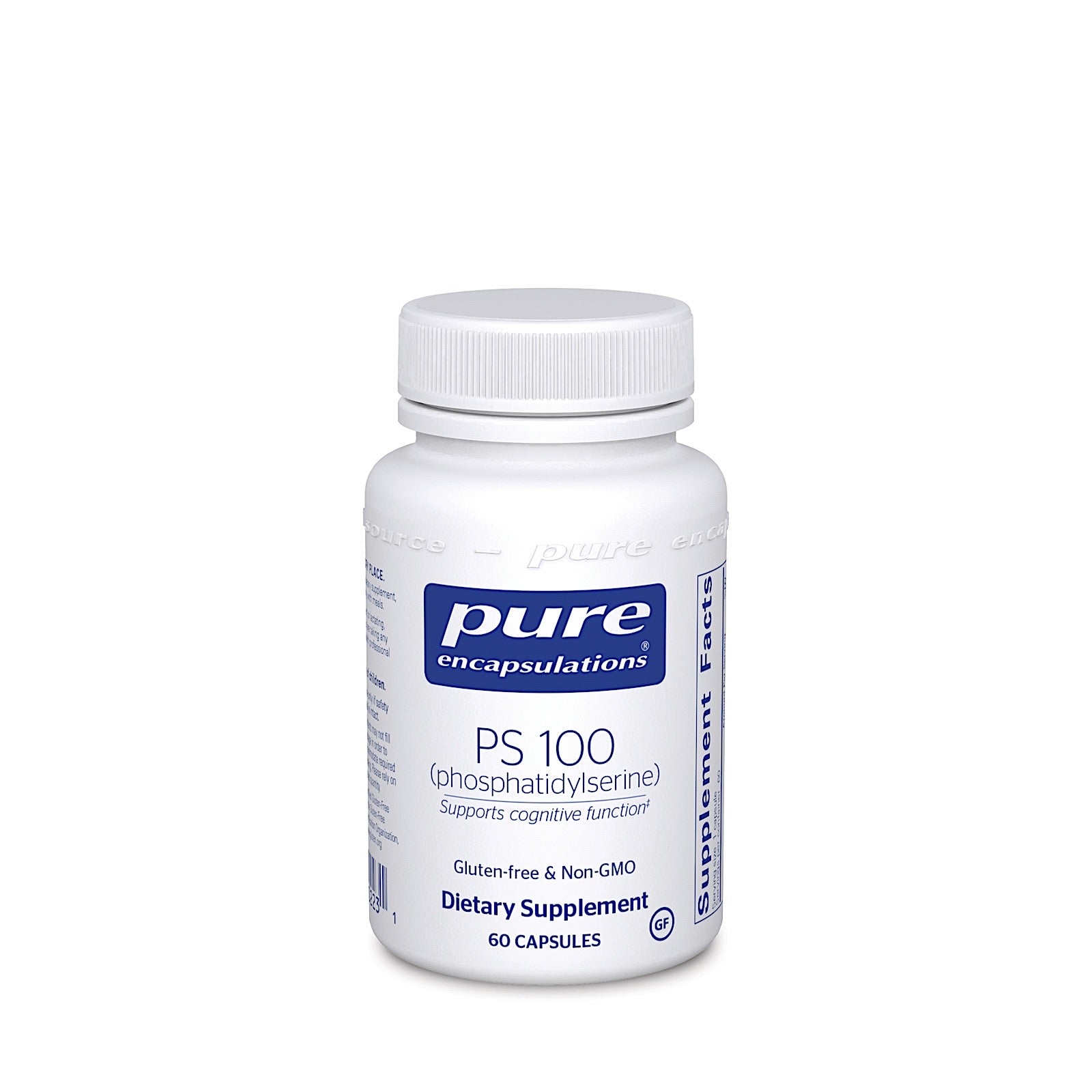 Pure Encapsulations, PS 100 100 mg, 60 Capsules UPC 766298002231 | HiLife Vitamins