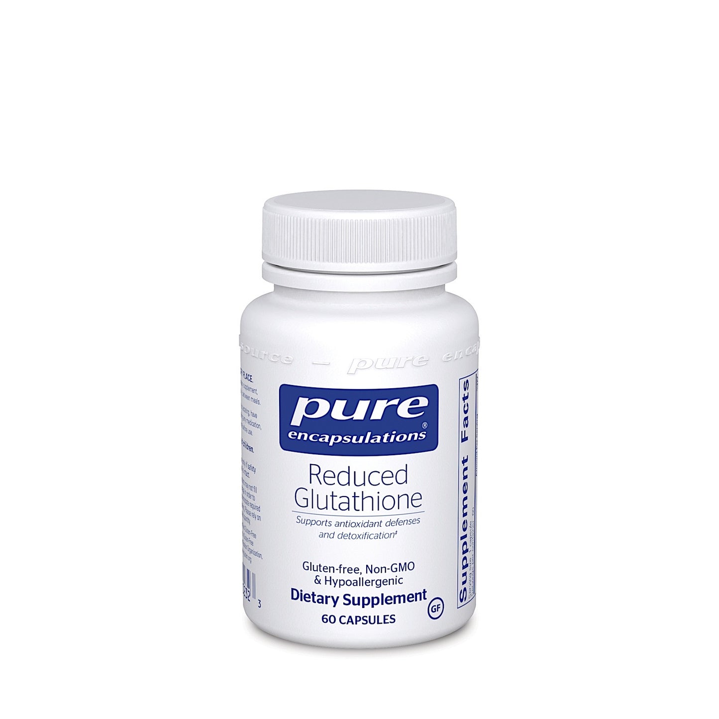 Pure Encapsulations, Reduced Glutathione 100 mg, 60 Capsules UPC 766298002323 | HiLife Vitamins