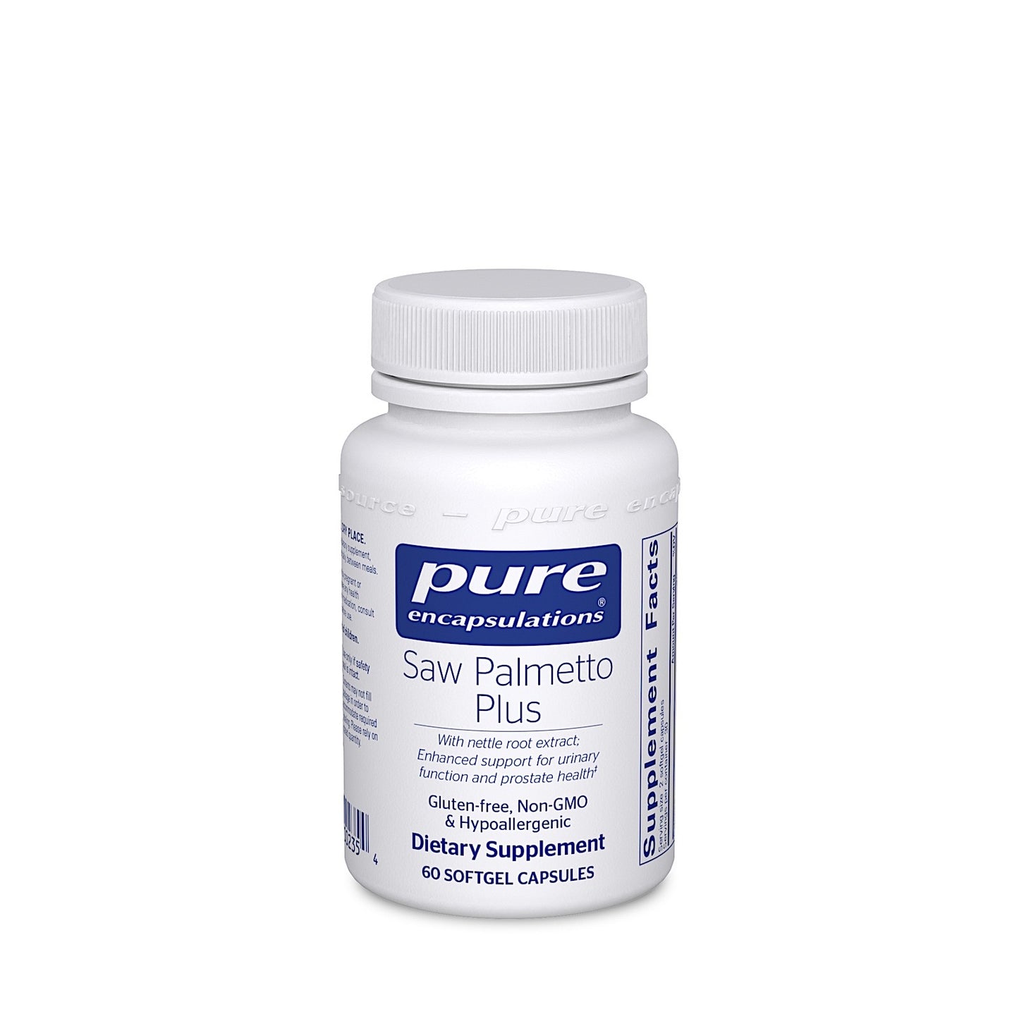 Pure Encapsulations, Saw Palmetto Plus, 60 Softgels UPC 766298002354 | HiLife Vitamins