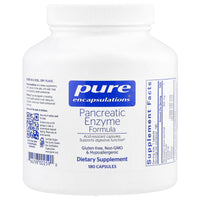 Pure Encapsulations, Pancreatic Enzyme, 180 Capsules UPC 766298002590 | HiLife Vitamins