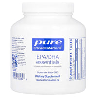 Pure Encapsulations, EPA/DHA Essentials, 180 Softgel Capsules - 766298002828 | Hilife Vitamins