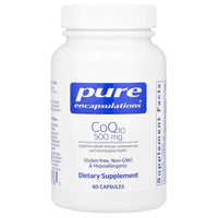 Pure Encapsulations, CoQ10 500 mg, 60 Capsules UPC 766298003085 | HiLife Vitamins