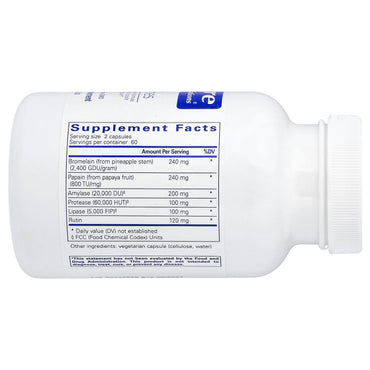 Pure Encapsulations, A.I. Enzymes, 120 Capsules UPC 766298003184 | Hilife Vitamins