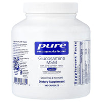 Pure Encapsulations, Glucosamine MSM With Joint Comfort Herbs, 360 Capsules UPC 766298003344 | Hilife Vitamins
