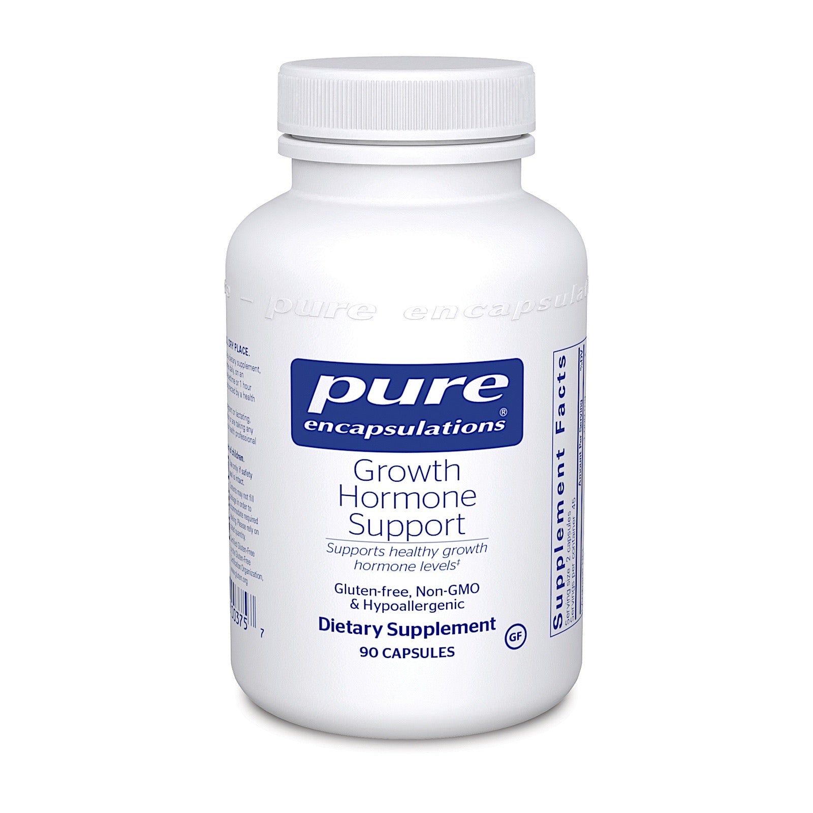 Pure Encapsulations, Growth Hormone Support, 90 Capsules UPC 766298003757 | HiLife Vitamins