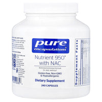 Pure Encapsulations, Nutrient 950® with NAC, 240 Capsules UPC 766298003856 | Hilife Vitamins