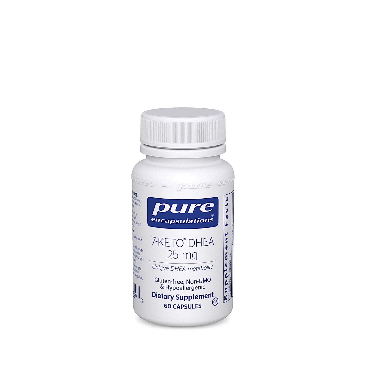 Pure Encapsulations, 7-Keto DHEA 25 mg, 60 Capsules UPC 766298003993 | HiLife Vitamins