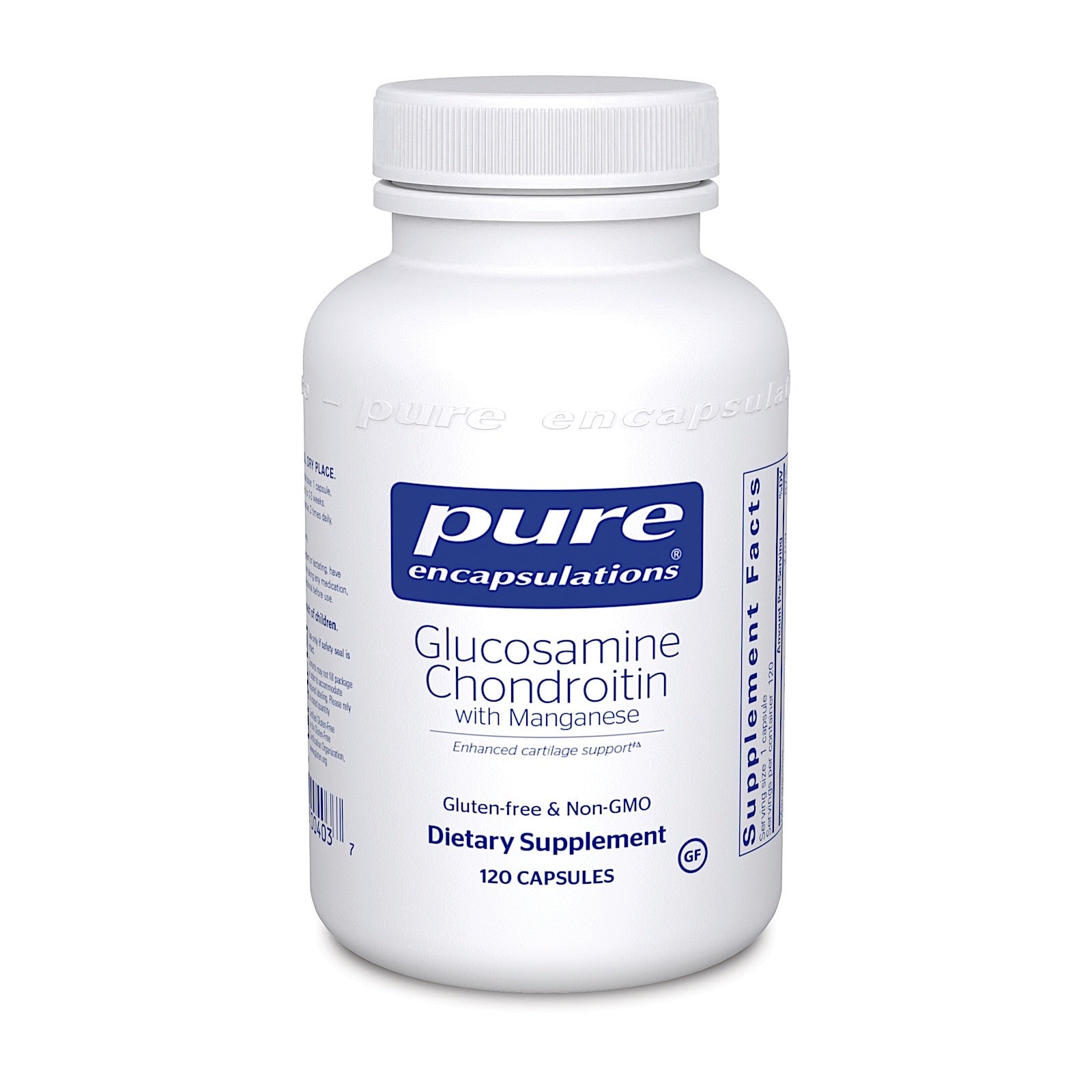 Pure Encapsulations, Glucosamine Chondroitin W/ Manganese, 60 Capsules UPC 766298004037 | HiLife Vitamins