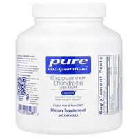 Pure Encapsulations, Glucosamine + Chondroitin With MSM, 240 Capsules UPC 766298004082 | Hilife Vitamins