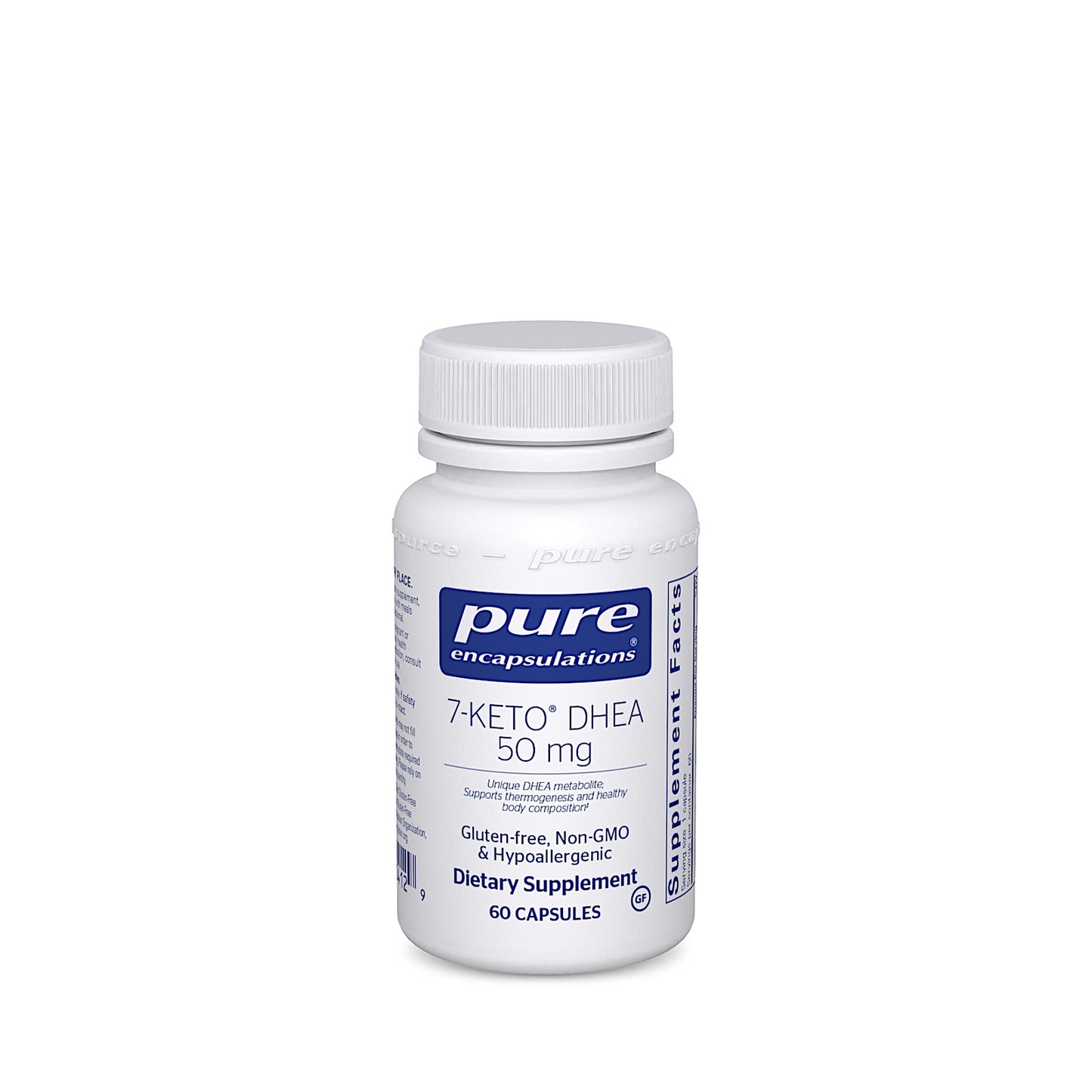 Pure Encapsulations, 7-Keto DHEA 50 mg, 60 Capsules UPC 766298004129 | HiLife Vitamins