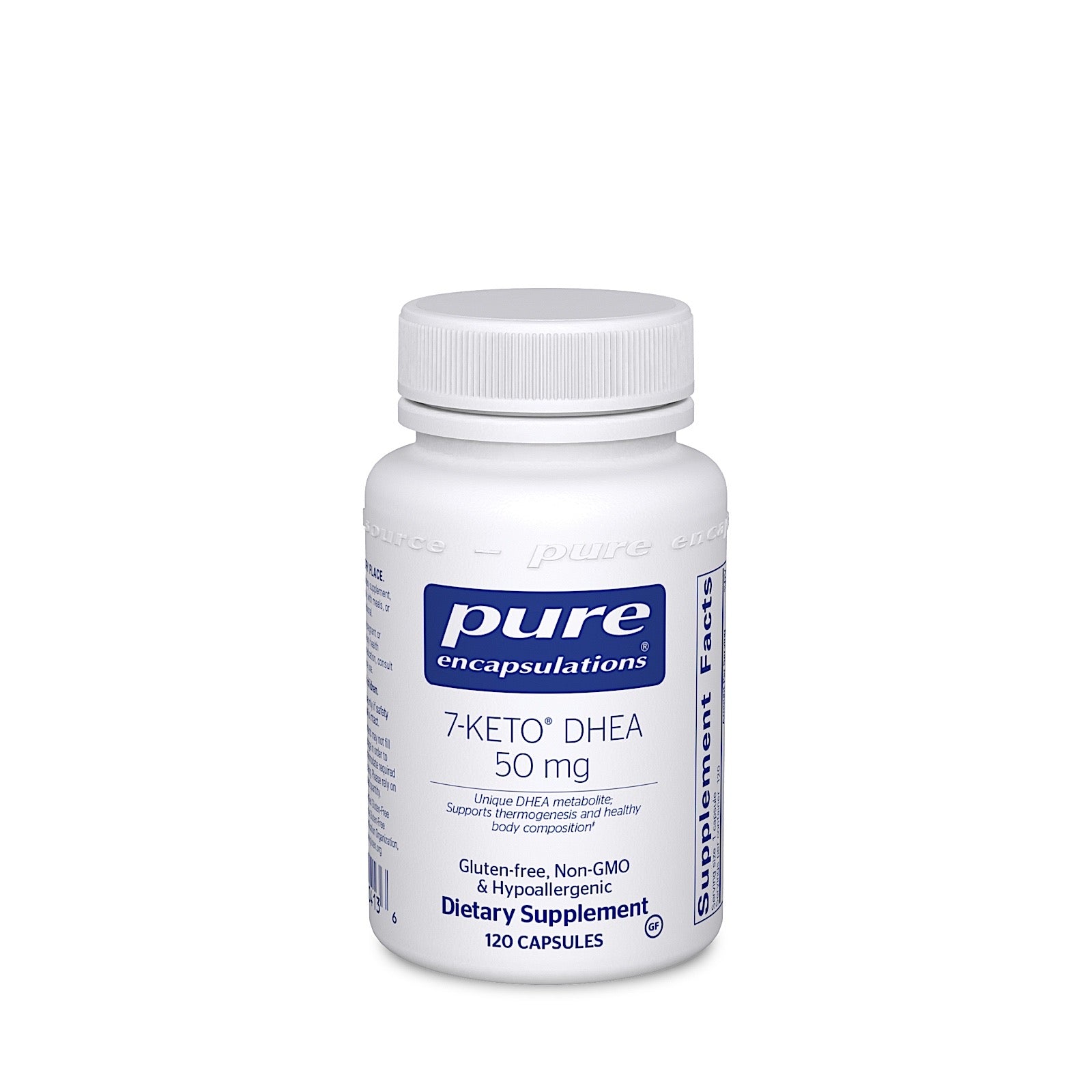 Pure Encapsulations, 7- Keto DHEA 50 mg, 120 Capsules UPC 766298004136 | HiLife Vitamins
