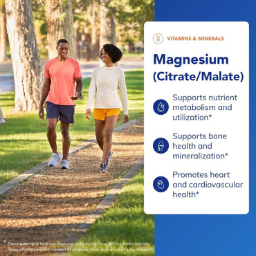 Pure Encapsulations, Magnesium (citrate/malate), 90 Capsules UPC 766298004358 | Hilife Vitamins