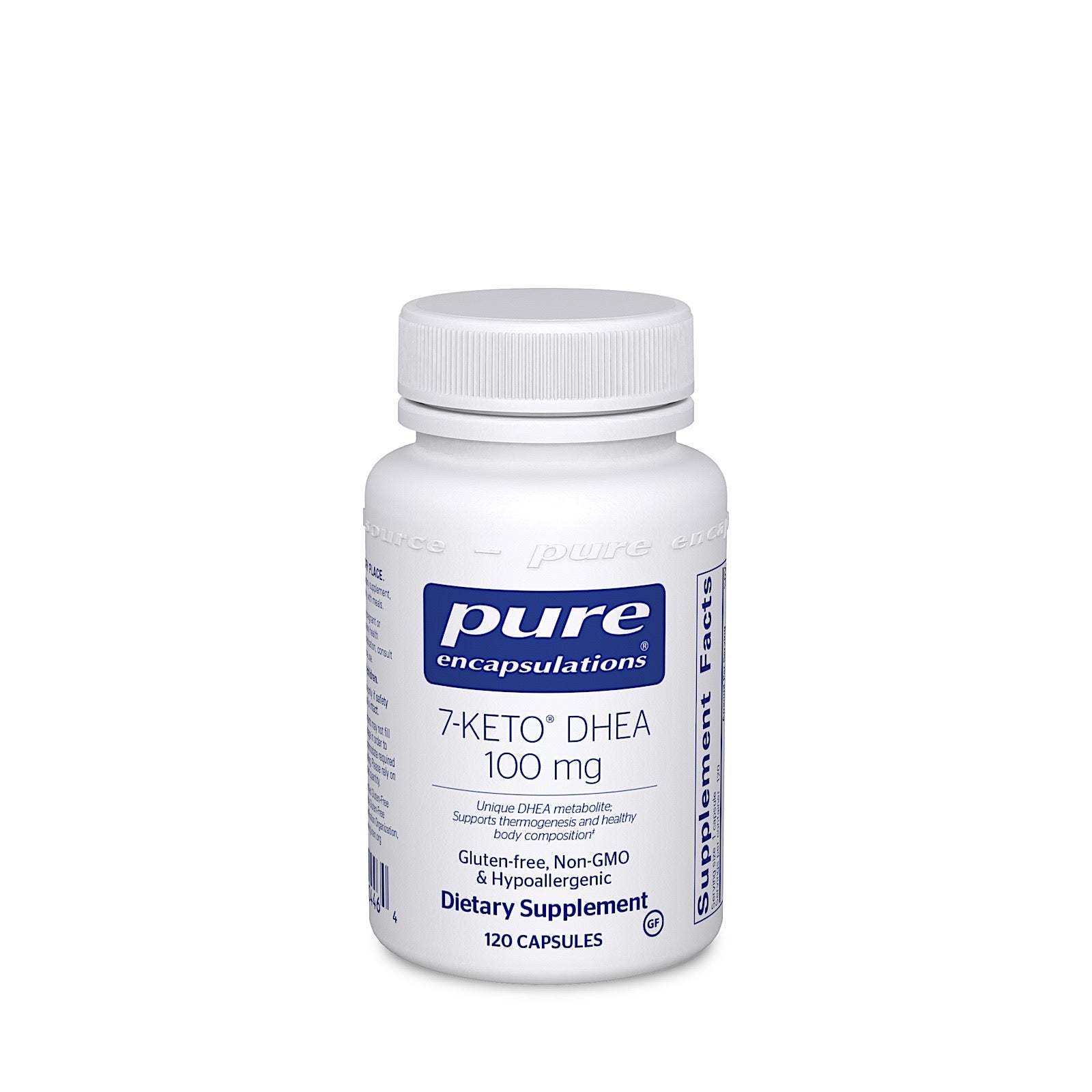 Pure Encapsulations, 7-Keto DHEA 100 mg, 120 Capsules UPC 766298004464 | HiLife Vitamins