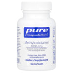 Pure Encapsulations, Methylcobalamin 1000 mcg, 180 Capsules UPC 766298004662 | HiLife Vitamins