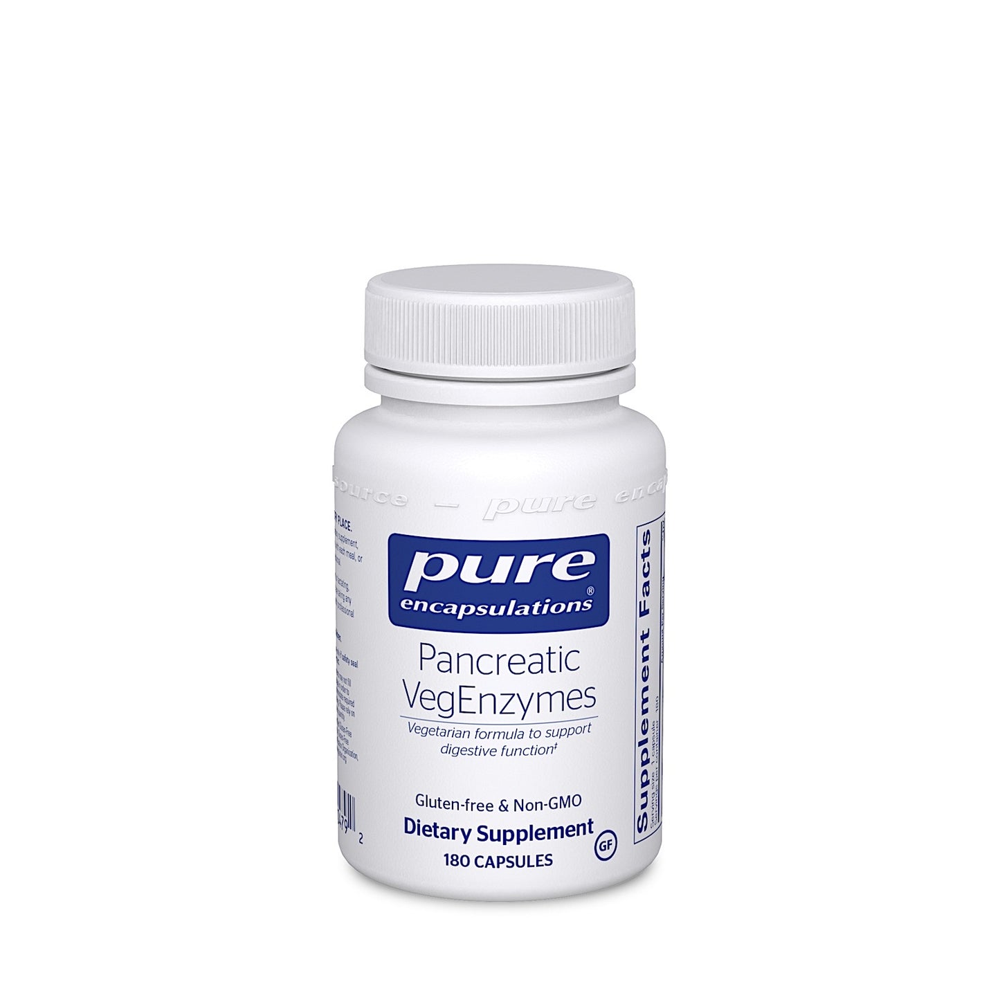 Pure Encapsulations, Pancreatic Vegenzymes, 180 Capsules UPC 766298004792 | HiLife Vitamins