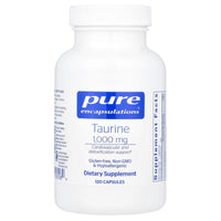 Pure Encapsulations, Taurine 1000 mg, 120 Capsules UPC 766298005584 | HiLife Vitamins