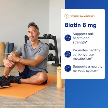 Pure Encapsulations, Biotin 8 mg, 60 Capsules UPC 766298006819 | Hilife Vitamins