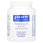 Pure Encapsulations, Magnesium (Glycinate) 120 mg, 360 Capsules UPC 766298007571 | HiLife Vitamins