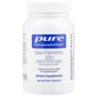 Pure Encapsulations, Saw Palmetto 320, 120 Softgels UPC 766298007830 | HiLife Vitamins