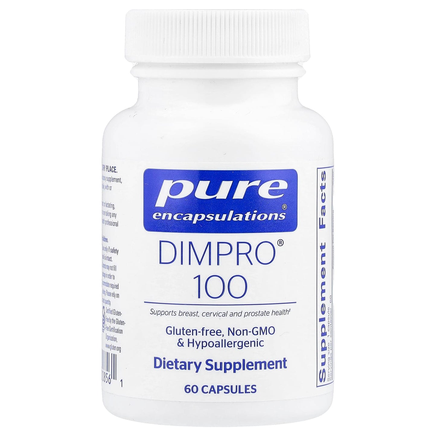 Pure Encapsulations, DIM-Pro 100, 60 Capsules - 766298008561 | Hilife Vitamins