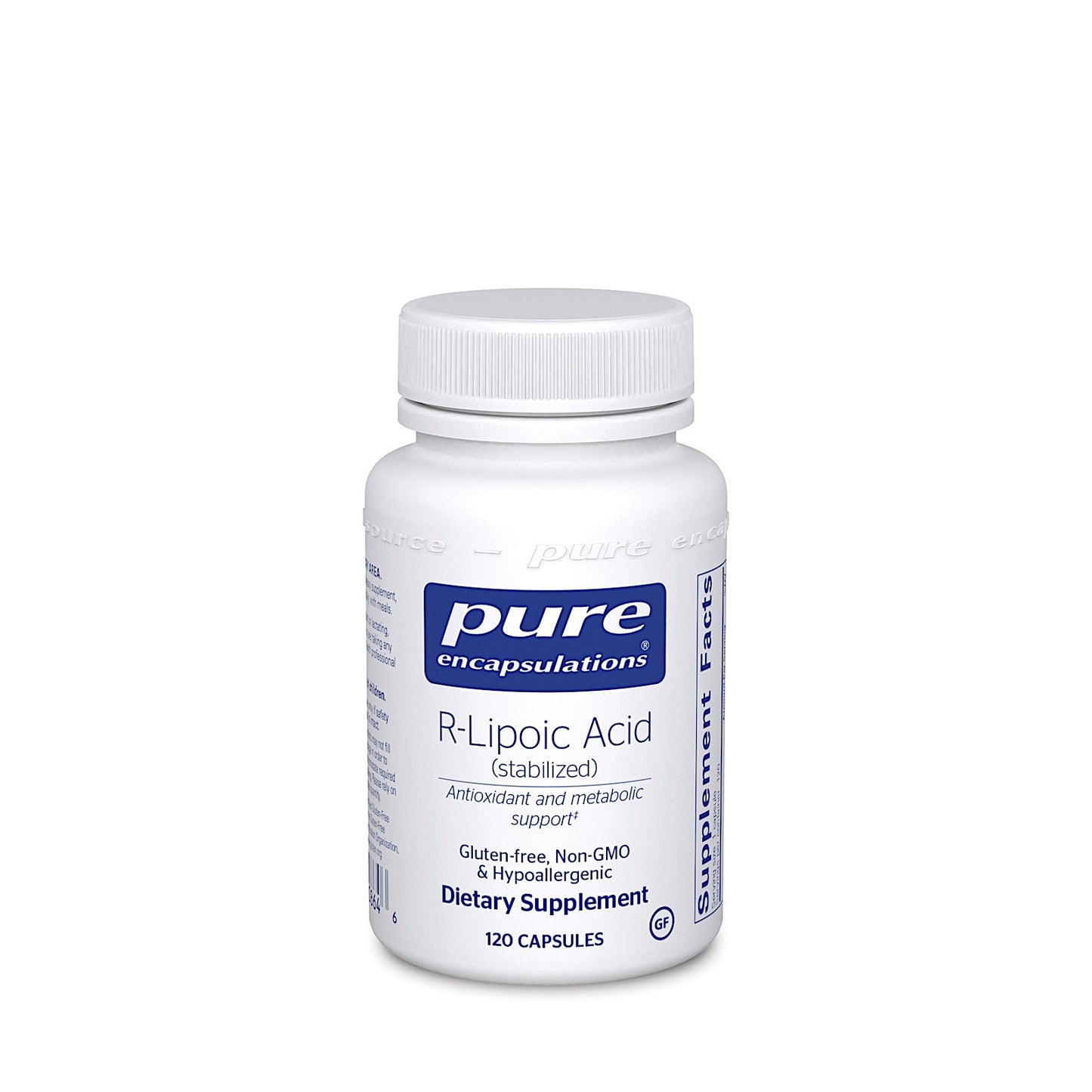 Pure Encapsulations, R-Lipoic Acid (Stabilized), 120 Capsules UPC 766298008646 | HiLife Vitamins