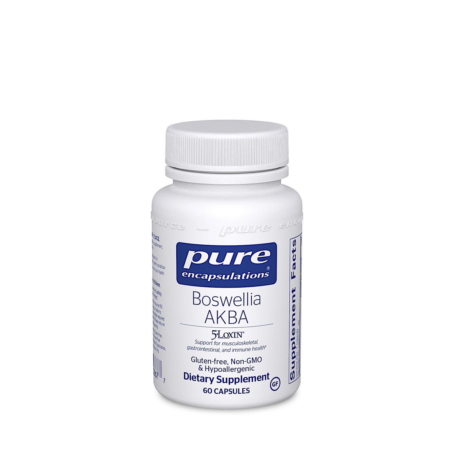 Pure Encapsulations, Boswellia AKBA, 60 Capsules UPC 766298008677 | HiLife Vitamins