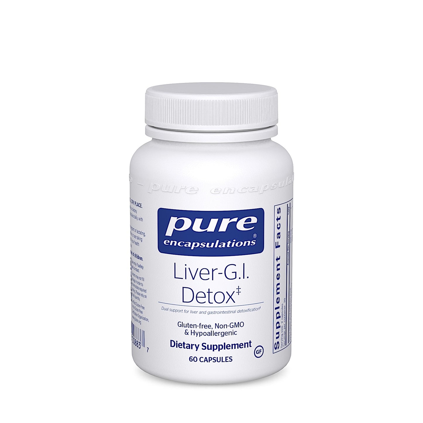 Pure Encapsulations, Liver-G.I. Detox, 60 Capsules UPC 766298008837 | HiLife Vitamins