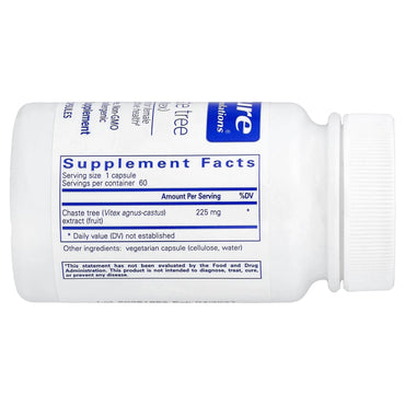 Pure Encapsulations, Chaste Tree (Vitex), 60 Capsules UPC 766298010526 | Hilife Vitamins