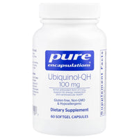 Pure Encapsulations, Ubiquinol-QH 100 mg, 60 Softgel Capsules UPC 766298011097 | HiLife Vitamins