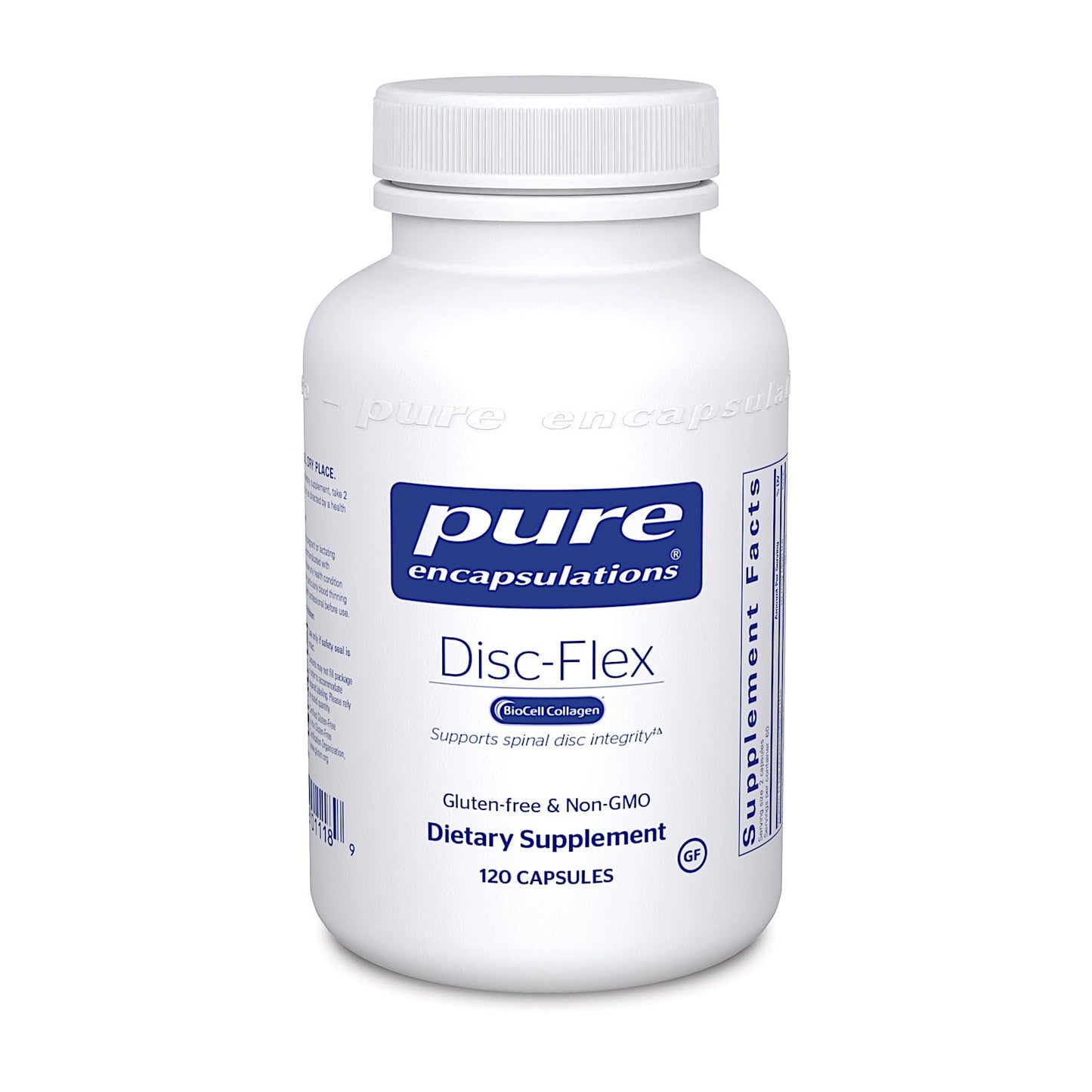 Pure Encapsulations, Disc-Flex, 120 Capsules UPC 766298011189 | HiLife Vitamins