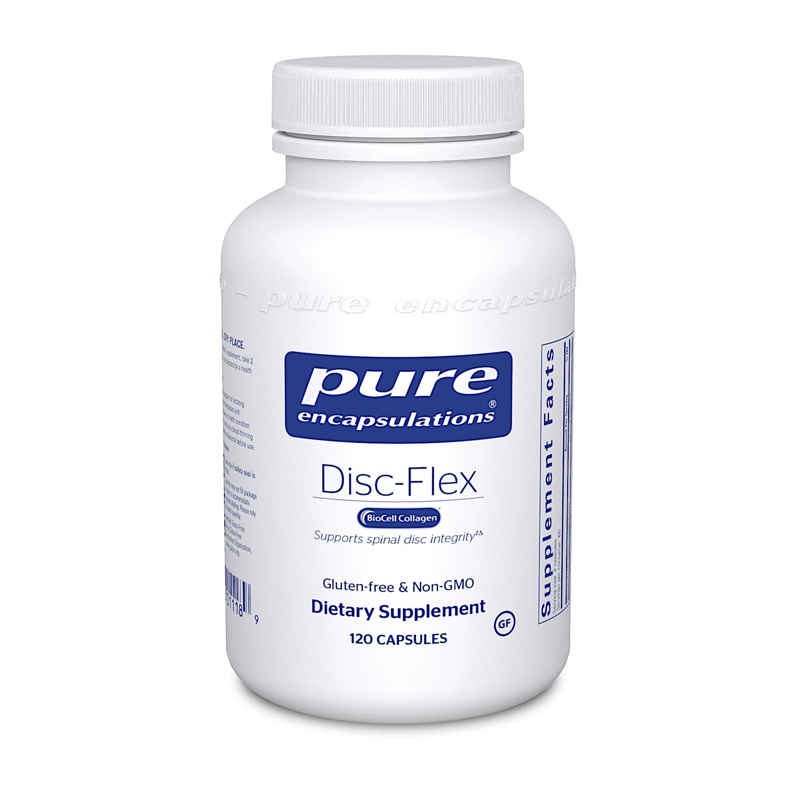 Pure Encapsulations, Disc-Flex, 120 Capsules UPC 766298011189 | HiLife Vitamins