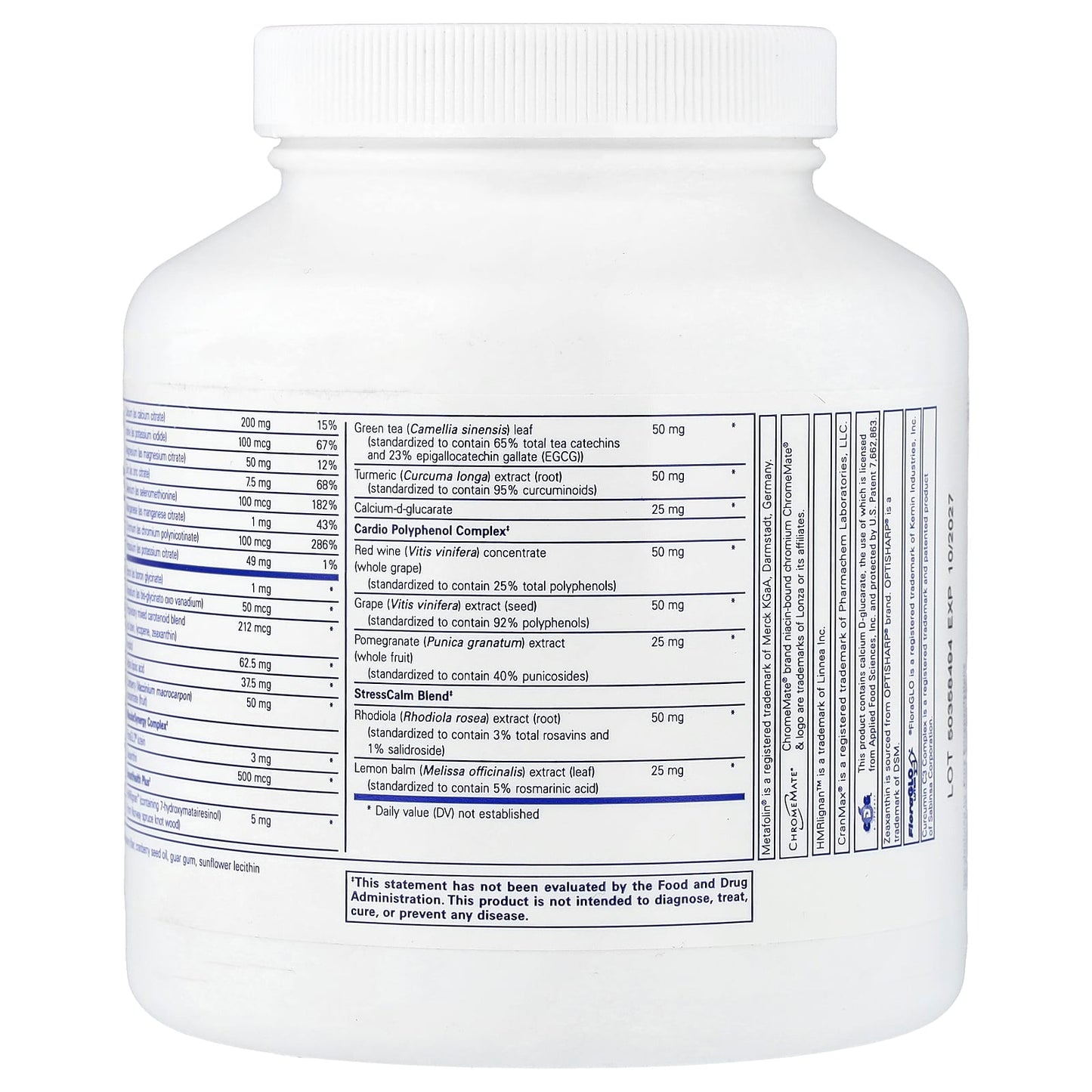 Pure Encapsulations, Women's Nutrients 40+, 180 Capsules UPC 766298011769 | Hilife Vitamins