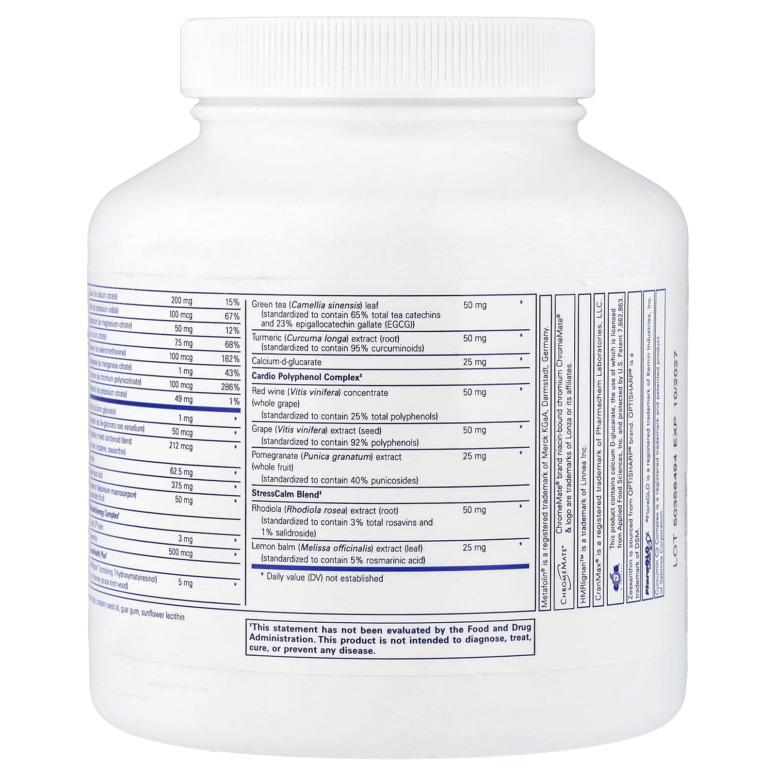 Pure Encapsulations, Women's Nutrients 40+, 180 Capsules UPC 766298011769 | Hilife Vitamins