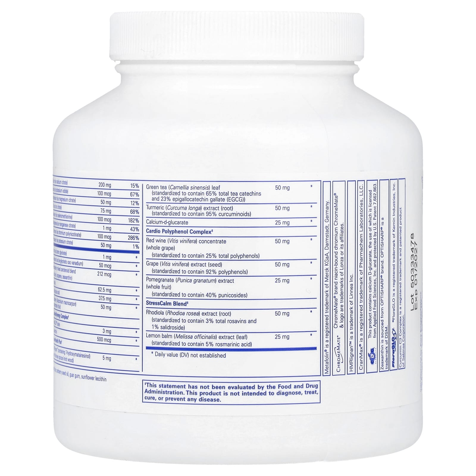 Pure Encapsulations, Women's Nutrients, 180 Capsules UPC 766298011769 | HiLife Vitamins