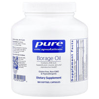 Pure Encapsulations, Borage Oil, 180 Softgel Capsules UPC 766298012094 | Hilife Vitamins