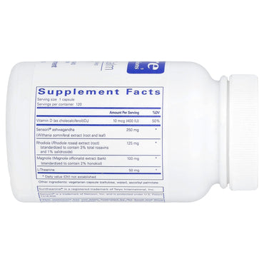 Pure Encapsulations, Cortisol Calm, 120 Capsules UPC 766298012162 | HiLife Vitamins