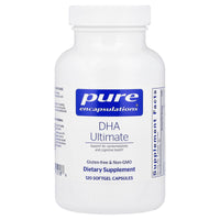 Pure Encapsulations, DHA Ultimate, 120 Capsules UPC 766298012186 | Hilife Vitamins