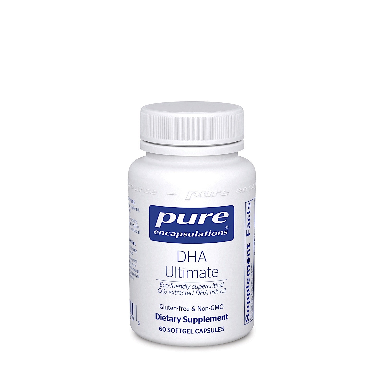 Pure Encapsulations, DHA Ultimate, 60 Softgels UPC 766298012193 | HiLife Vitamins