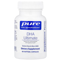 Pure Encapsulations, DHA Ultimate, 60 Softgels UPC 766298012193 | Hilife Vitamins