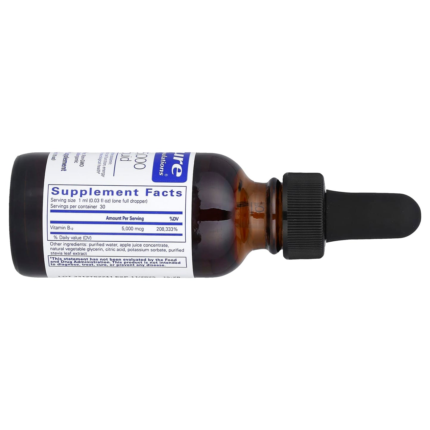 Pure Encapsulations, B12 5000 Liquid, 1 Oz UPC 766298012599 | HiLife Vitamins