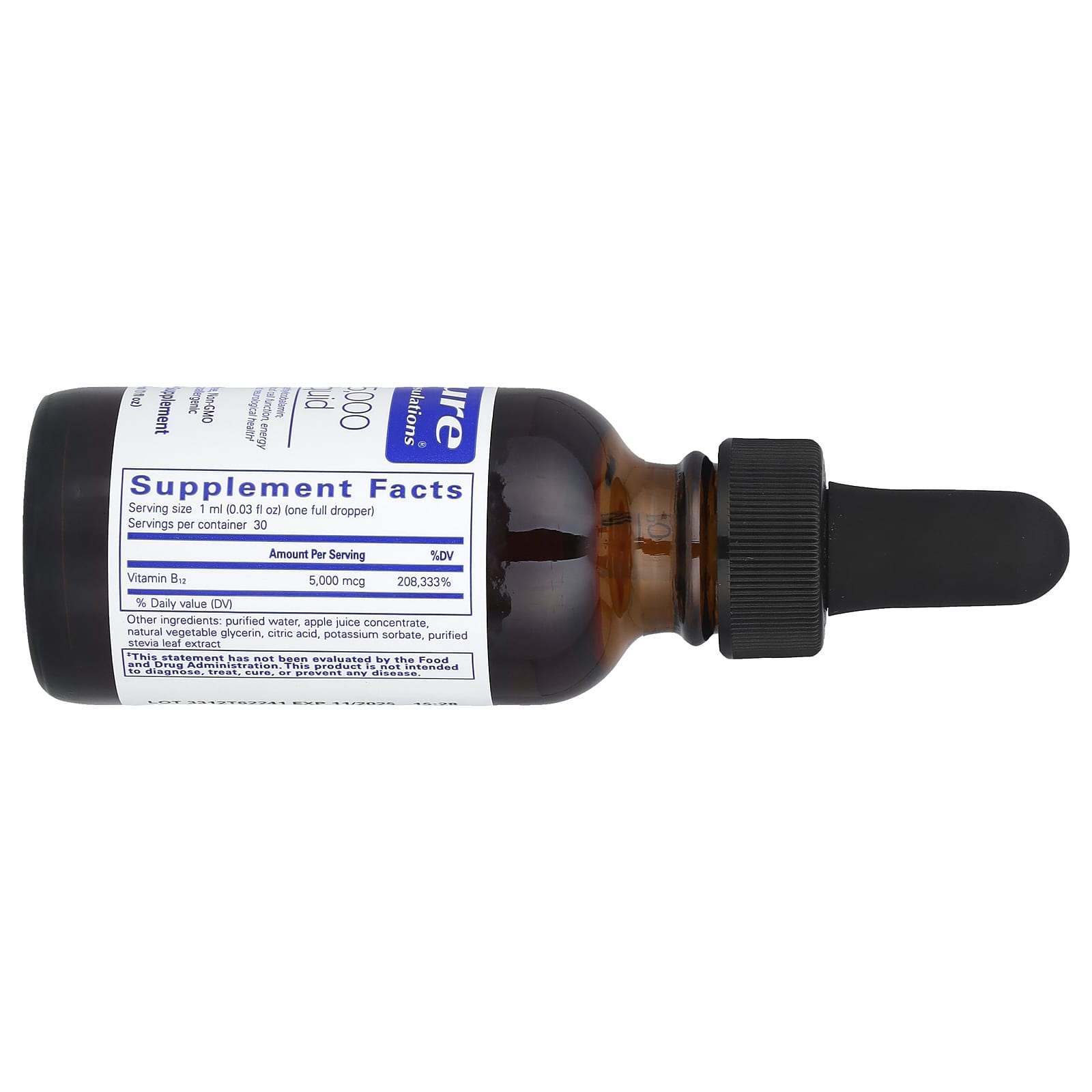 Pure Encapsulations, B12 5000 Liquid, 1 Oz UPC 766298012599 | HiLife Vitamins