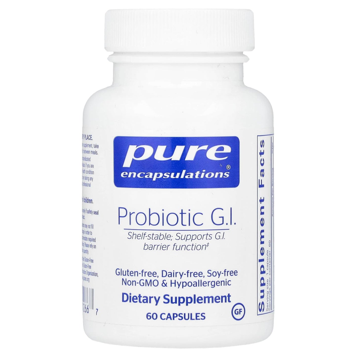 Pure Encapsulations, Probiotic G.I, 60 Capsules - 766298012667 | Hilife Vitamins