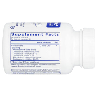 Pure Encapsulations, Probiotic G.I, 60 Capsules UPC 766298012667 | HiLife Vitamins